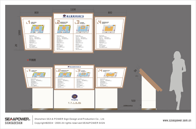 香江家居世界名牌mall标识系统、导示系统规划设计完成
